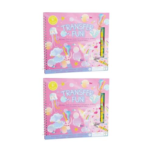 2PK Floss & Rock Transfer Fun Fantasy Activity Kit Over 150 Transfers 3y+