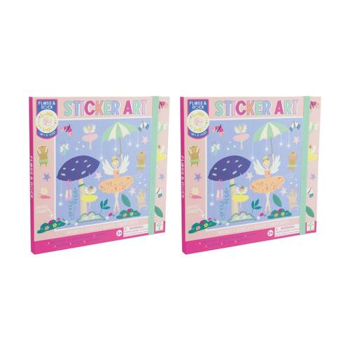 2x 13pc Sticker Art Enchanted Magical Scenes Scented Stickers 3y+ Floss & Rock