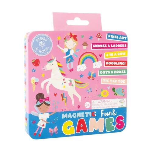 Floss & Rock Magnetic Fun & Games Rainbow Portable Playset Kids Activity 3y+
