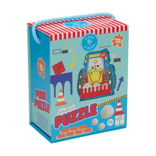 12pc Floss & Rock Kids 2y+ Shaped Jigsaw Puzzle Activity Game Construction