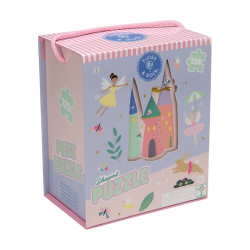 120pc Floss & Rock Kids 6y+ Shaped Jigsaw Puzzle Activity Game Enchanted