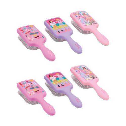 2PK Floss & Rock Kids 3y+ Fashion Friends Hairbrush Hair Styling Assorted