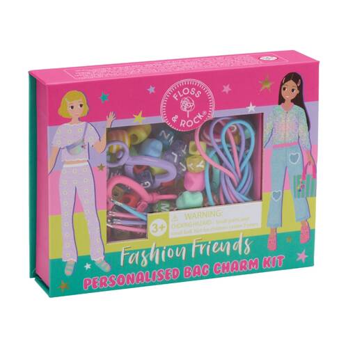 Floss & Rock Kids 5y+ Fashion Friends Bag Charm Kit Creative Craft Play