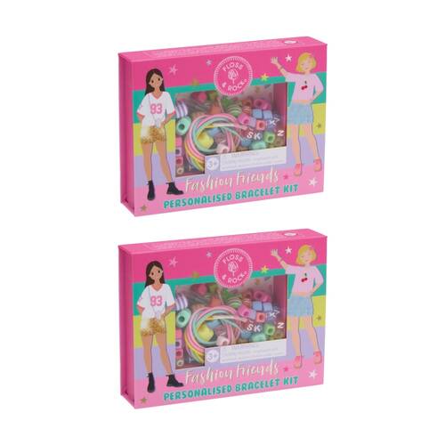 2PK Floss & Rock Kids 5y+ Fashion Friends Bracelet Kit Creative Jewellery Making