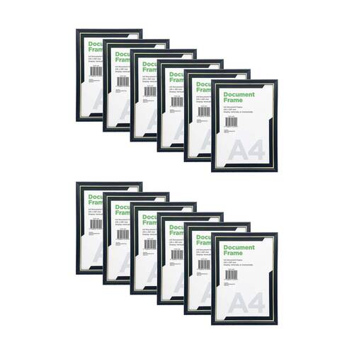 12PK Braz A4 Certificate Document Image Photo Frame 29.7x21cm Gold Silver