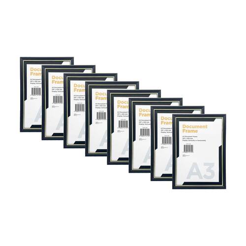 8PK Braz A3 Certificate Document Image Photo Frame 297x420mm Gold Silver