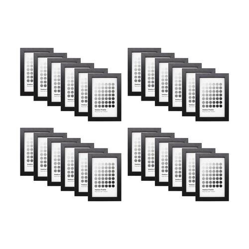 24PK Braz Venice Image Photo Document Display Frame 10x15cm Black