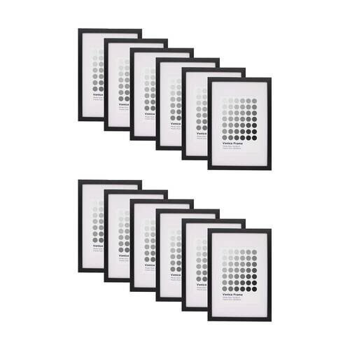 12PK Braz Venice Image Photo Document Display Frame 20x30cm Black