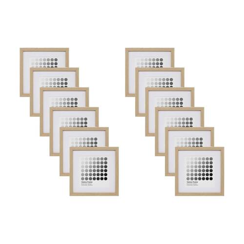 12PK Braz Venice Image Photo Document Display Frame 20x20cm Beech
