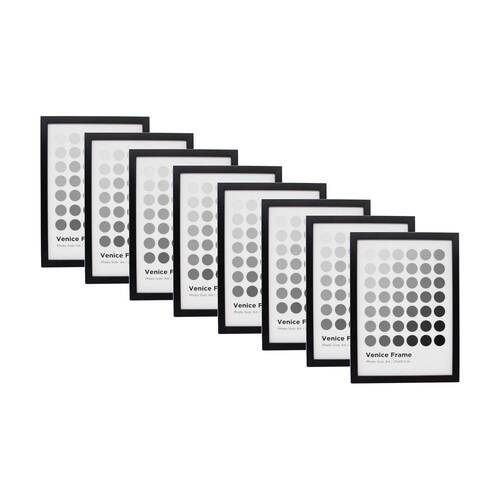 8PK Braz A4 Venice Image Photo Document Display Frame 29.7x21cm Black