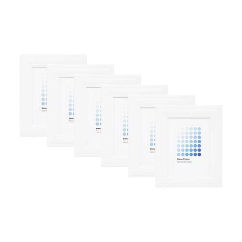 6PK Braz Siena Image Photo Document Display Frame 15x20cm White