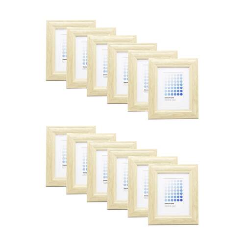 12PK Braz Siena Image Photo Document Display Frame 15x20cm Beech