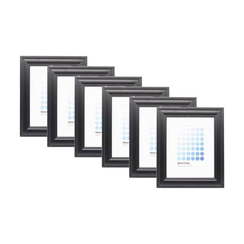 6PK Braz Siena Image Photo Document Display Frame 20x25cm Black