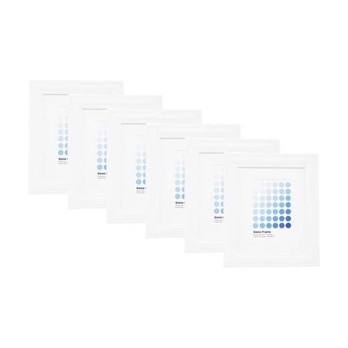 6PK Braz Siena Image Photo Document Display Frame 20x25cm White