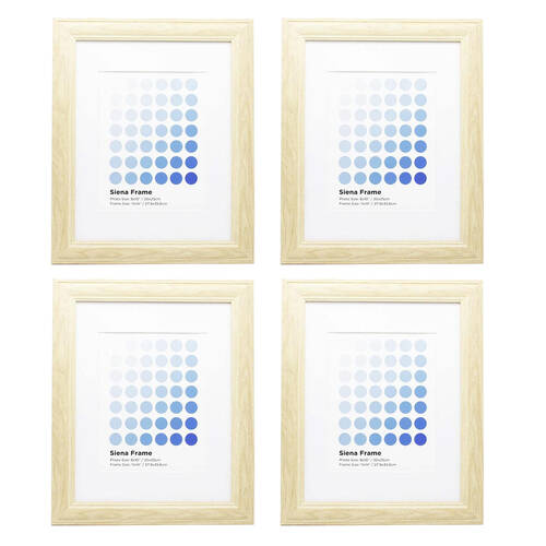 4PK Braz Siena Image Photo Document Display Frame 27.9x35.6cm Beech