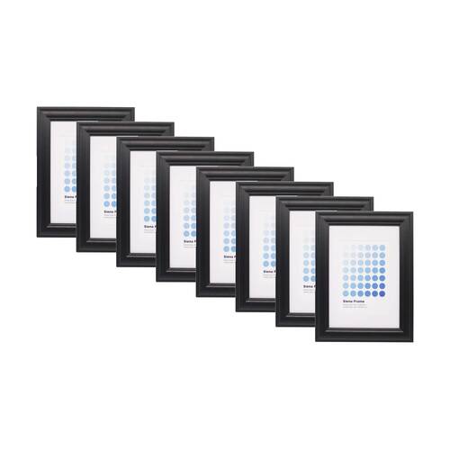 8PK Braz A4 Siena Image Photo Document Display Frame 29.7x21cm Black