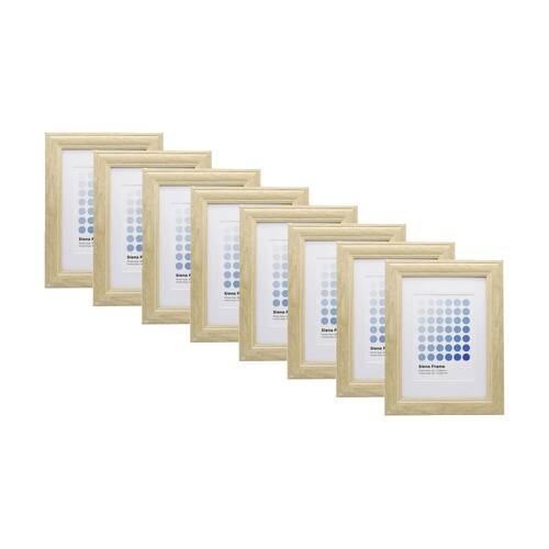 8PK Braz A4 Siena Image Photo Document Display Frame 29.7x21cm Beech