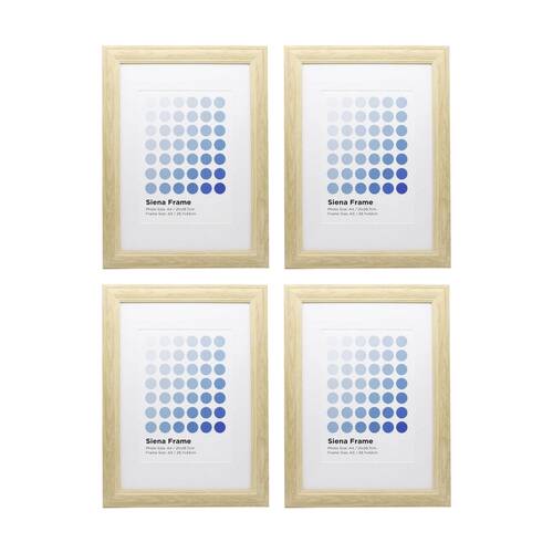 4PK Braz A3 Siena Image Photo Document Display Frame 29.7x42cm Beech