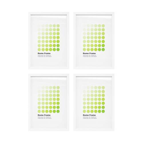 4PK Braz A3 Rome Image Photo Document Display Frame 29.7x42cm White
