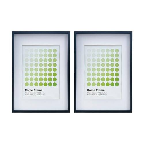 2PK Braz A1 Rome Image Photo Document Display Frame 59.4x84cm Black