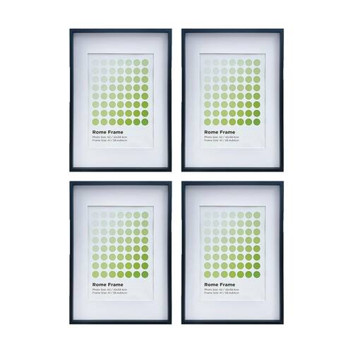 4PK Braz A1 Rome Image Photo Document Display Frame 59.4x84cm Black