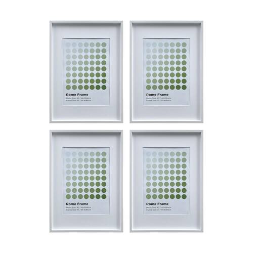 4PK Braz A1 Rome Image Photo Document Display Frame 59.4x84cm White