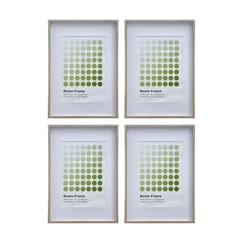 4PK Braz A1 Rome Image Photo Document Display Frame 59.4x84cm Beech