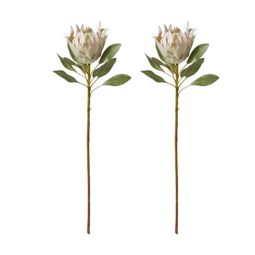 2PK E Style Protea King Stem Soft Pink Artificial Flower 20x20x73cm