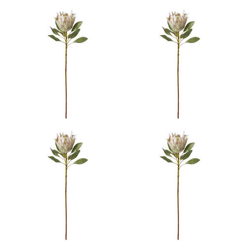 4PK E Style Protea King Stem Soft Pink Artificial Flower 20x20x73cm