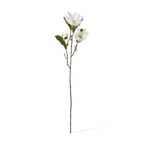 E Style Magnolia River Spray White Artificial Flower Stem 25x15x69cm