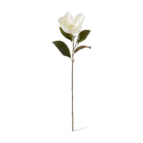 E Style Magnolia Floral Stem White Artificial Flower 20x14x74cm