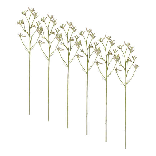 6PK E Style Kangaroo Paw Spray Stem Artificial Flower Green 13x5x71cm