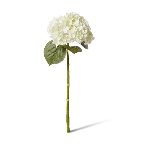 E Style Hydrangea Classic Artificial Flower Stem White Green 30x20x52cm