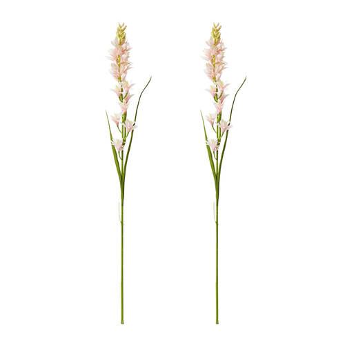 2PK E Style Tuberose Stem Durable Artificial Flower Decor Pink 12x10x90cm