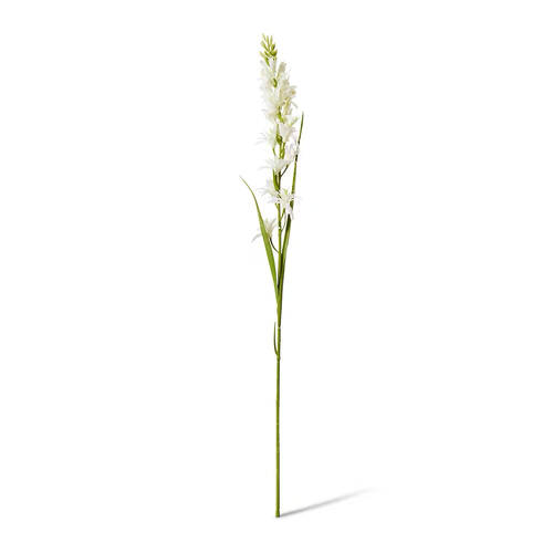 E Style Tuberose Stem Durable Artificial Flower Decor White 12x10x90cm