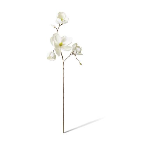 E Style Magnolia Winter Spray Artificial Flower White 50x22x108cm