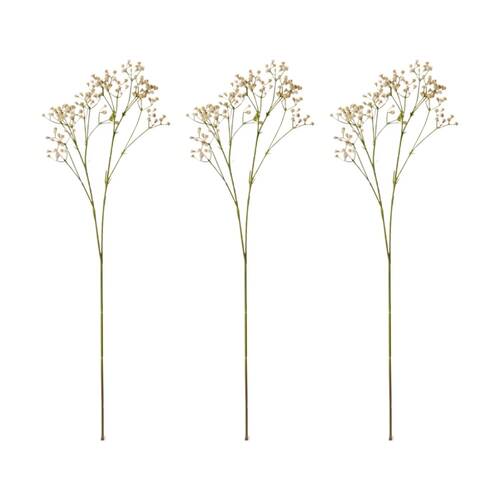 3PK E Style Gypsophila Baby's Breath Spray Artificial Flower Pink 28x16x74cm