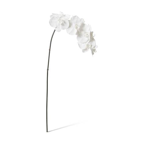 E Style Phalaenopsis Orchid Stem Artificial Flower White 20x8x95cm