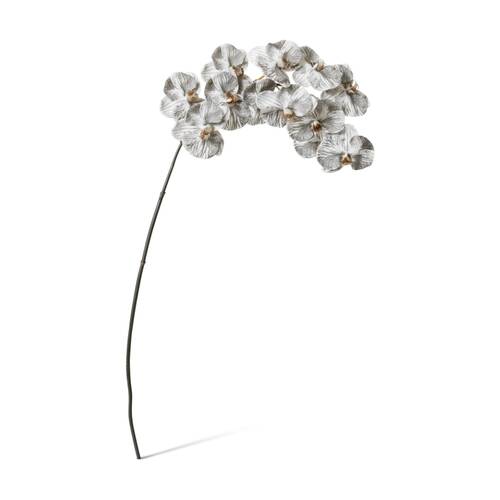 E Style Phalaenopsis Orchid Stem Artificial Flower White Black 20x8x112cm