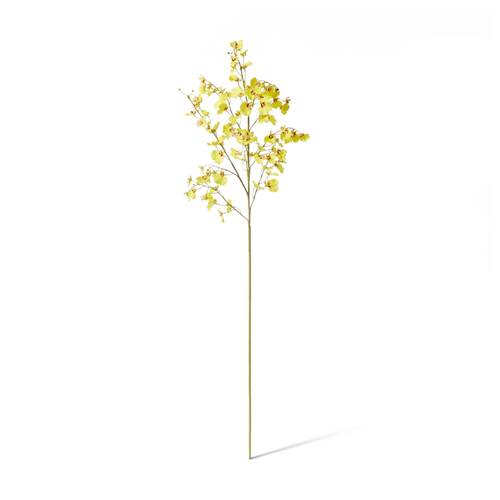 E Style Orchid Dancing Spray Stem Artificial Flower Yellow 36x30x102cm