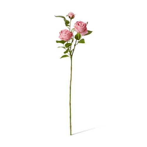 E Style Rose Austin Spray Elegant Artificial Flower Dark Pink 24x16x78cm
