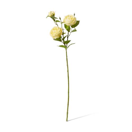 E Style Rose Austin Spray Elegant Artificial Flower Yellow 24x16x78cm