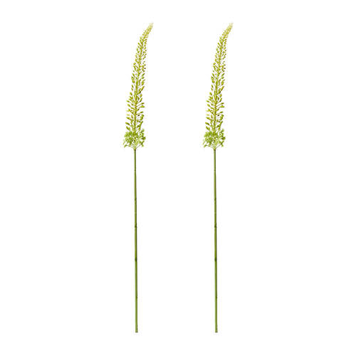 2PK E Style Foxtail Lily Stem Artificial Flower Decoration Green 8x8x112cm