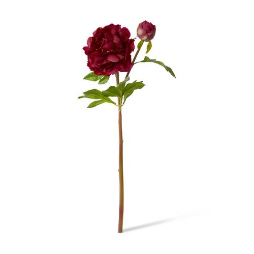 E Style Peony Festiva Spray Artificial Flower Decoration Burgundy 30x20x61cm