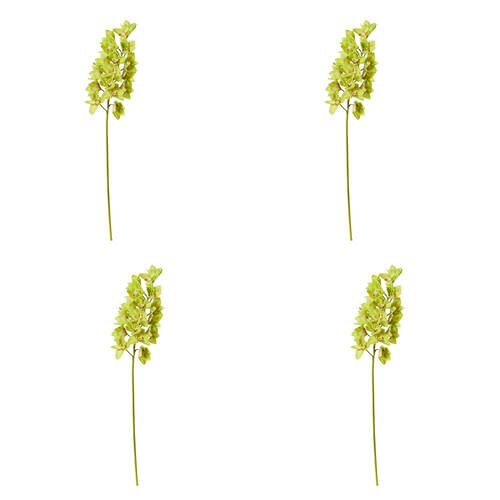 4PK E Style Cymbidium Lush Stem Artificial Flower Green 25x10x112cm