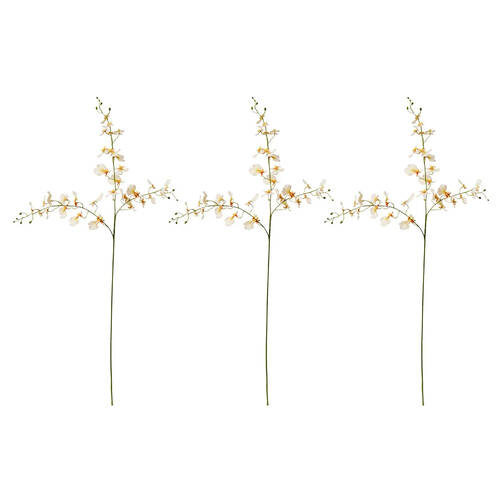 3PK E Style Dancing Orchid Spray Artificial Flower Decoration Peach 23x10x97cm