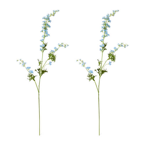 2PK E Style Delphinium Stem Artificial Flower Decoration Blue 4x14x86cm