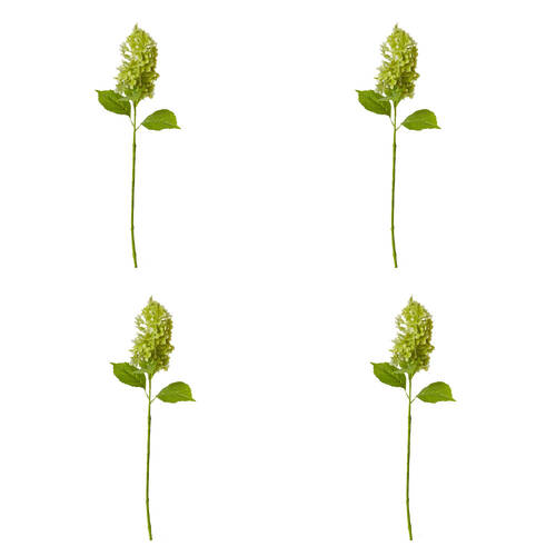 4PK E Style Cone Hydrangea Stem Artificial Flower Decoration Green 20x20x75cm