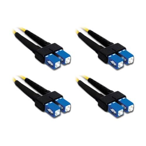 4PK Comsol SC-SC Single-Mode Duplex Fibre Patch Cable LSZH 9/125 OS2 1M