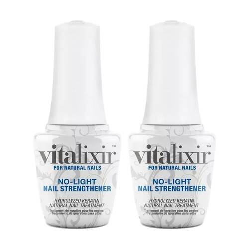 2PK Gelish Mini UV LED Gel Polish Vitalixir Keratin Treatment Bottle 9ml